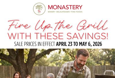 Monastery Bakery Flyer April 23 to May 6