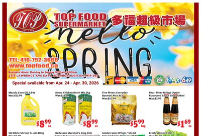 Top Food Supermarket Flyer April 24 to 30