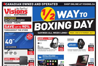 Visions Electronics Flyer June 26 to July 2