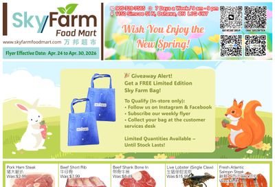SkyFarm Food Mart Flyer April 24 to 30