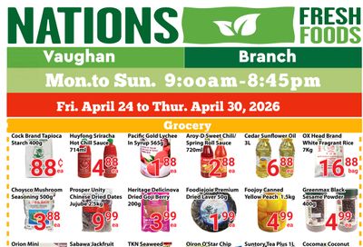 Nations Fresh Foods (Vaughan) Flyer April 24 to 30