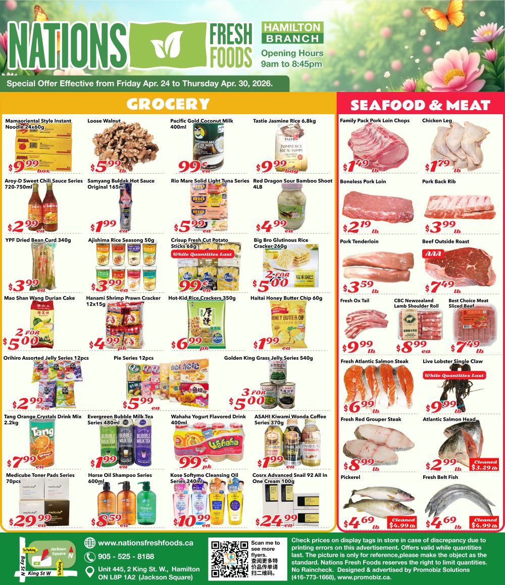 Nations Fresh Foods (Hamilton) Flyer April 24 to 30