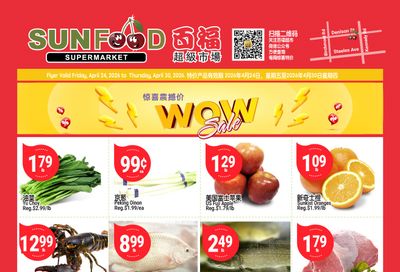 Sunfood Supermarket Flyer April 24 to 30