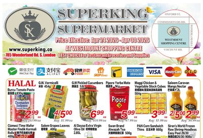 Superking Supermarket (London) Flyer April 24 to 30