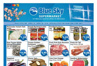 Blue Sky Supermarket (North York) Flyer April 24 to 30