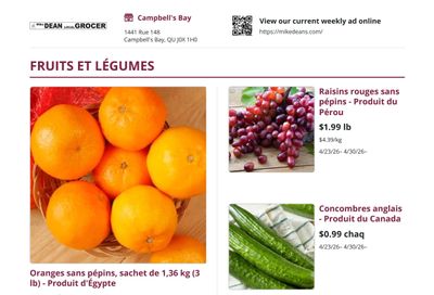 Mike Dean Local Grocer Flyer April 23 to 30