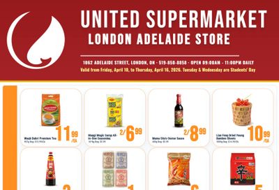 United Supermarket (London) Flyer April 24 to 30