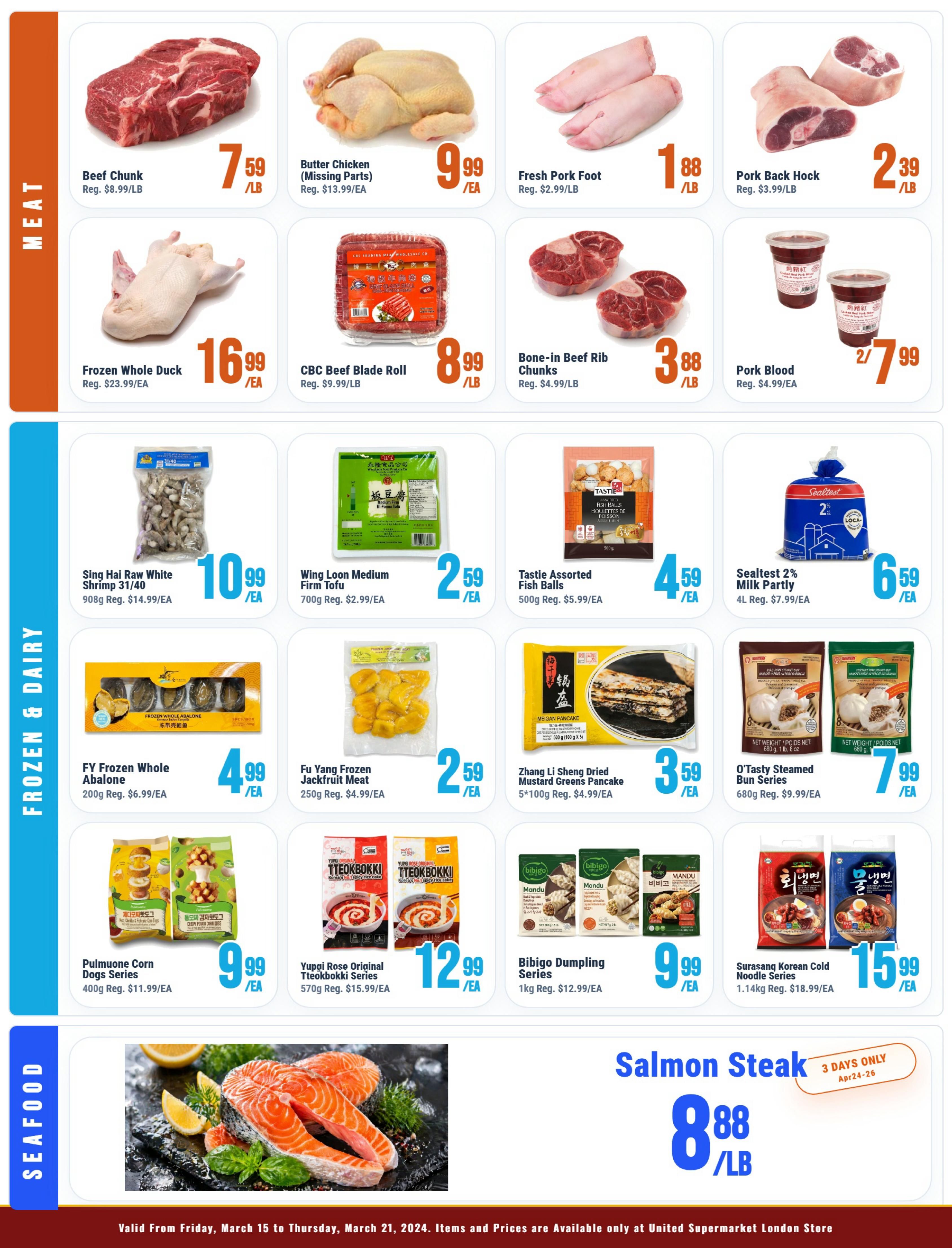 United Supermarket (London) Flyer April 24 to 30