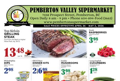 Pemberton Valley Supermarket Flyer April 26 to May 2