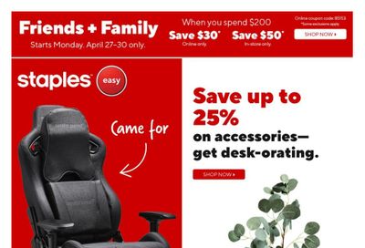 Staples Flyer April 24 to 30