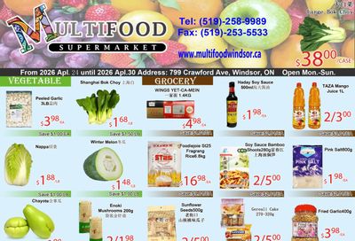 MultiFood Supermarket Flyer April 24 to 30
