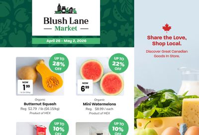 Blush Lane Organic Market Flyer April 26 to May 2