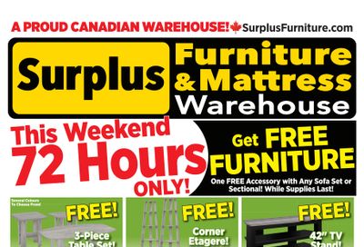Surplus Furniture & Mattress Warehouse (Sydney) Flyer April 27 to May 3