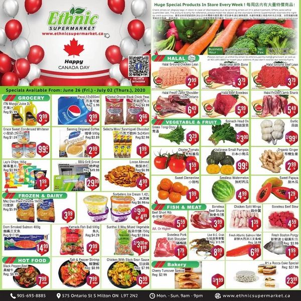 Ethnic Supermarket Flyer June 26 to July 2