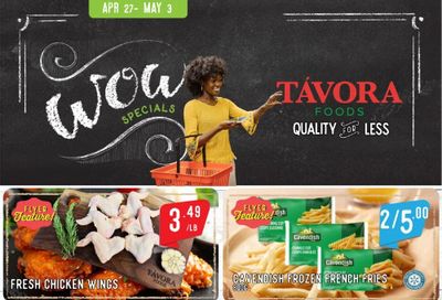 Tavora Foods Flyer April 27 to May 3