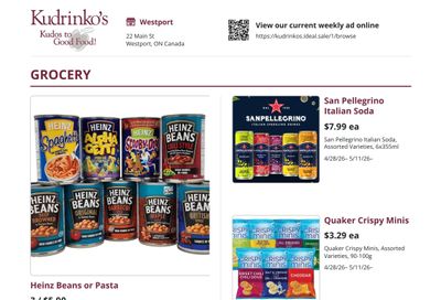 Kudrinko's Flyer April 28 to May 11
