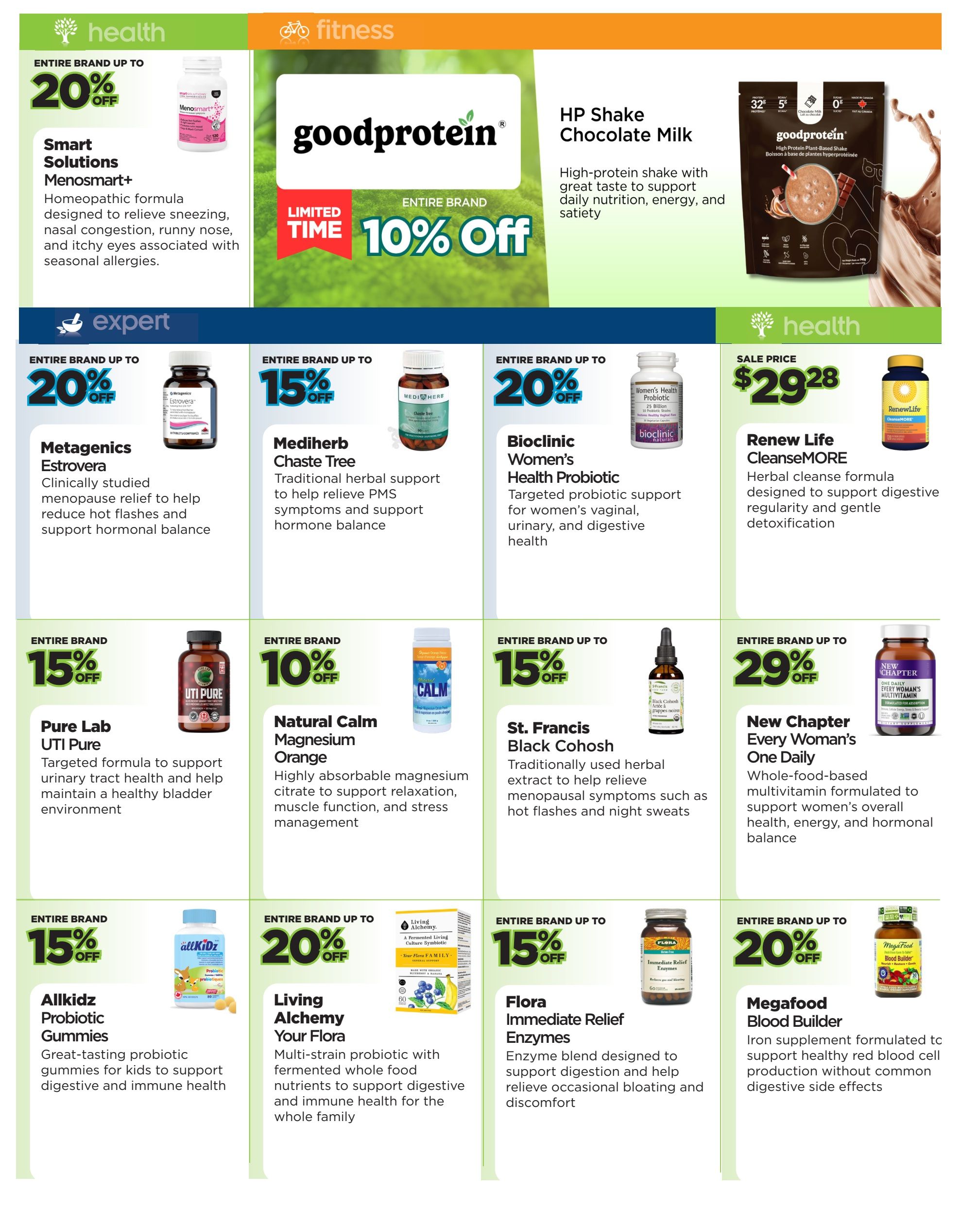 Nature's Signature Flyer April 30 to May 27