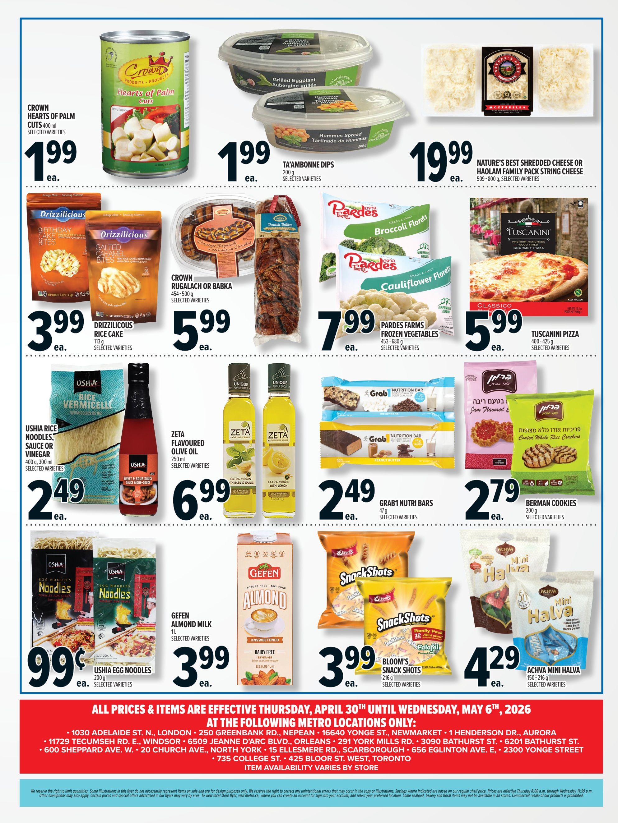 Metro (ON) Shavuot Flyer April 30 to May 6