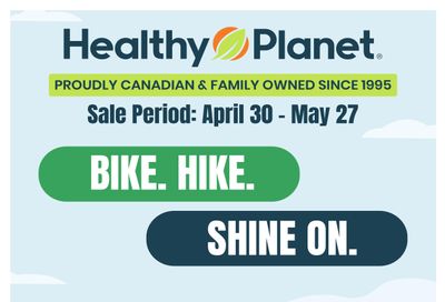 Healthy Planet Flyer April 30 to May 27