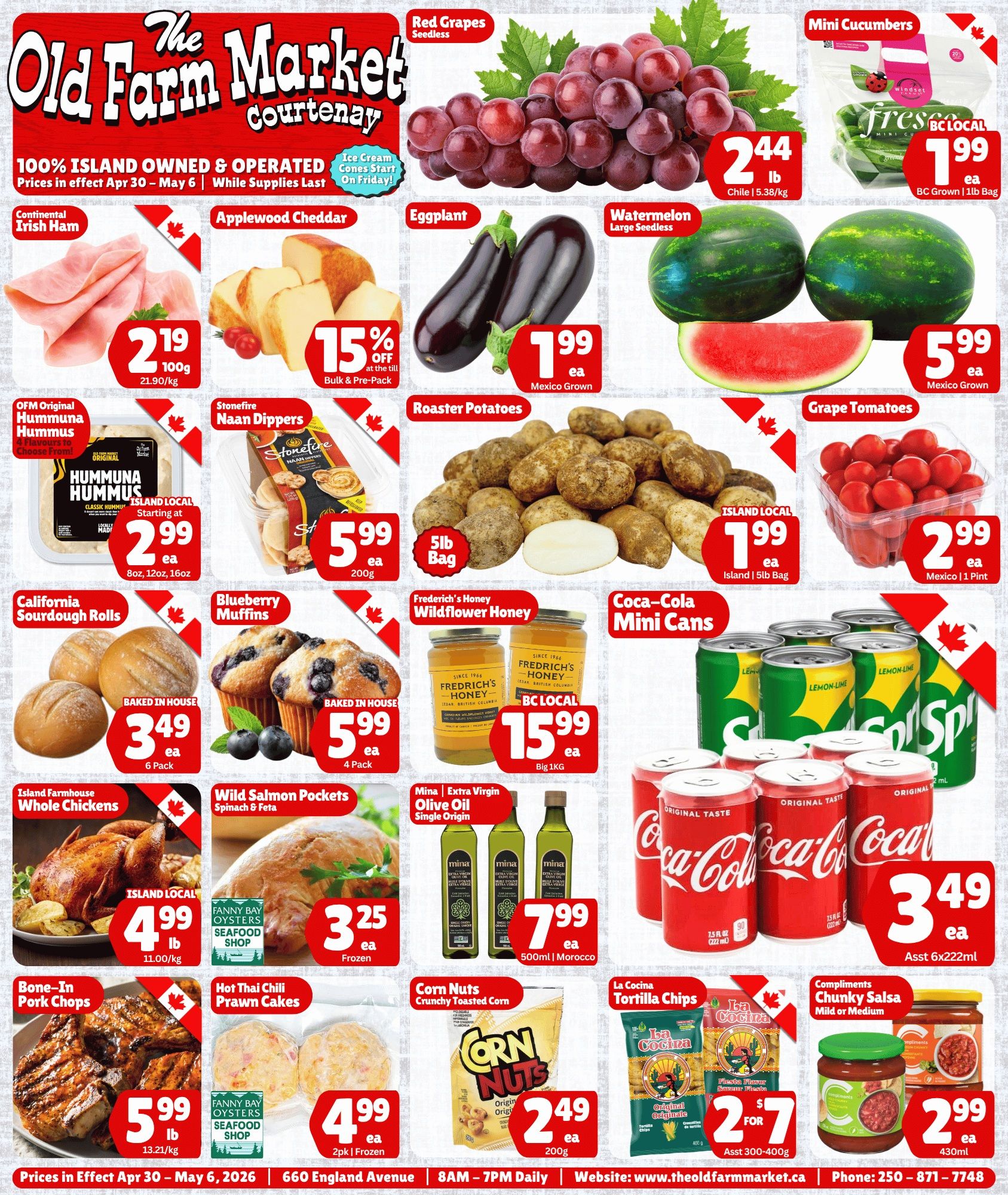 The Old Farm Market (Courtenay) Flyer April 30 to May 6
