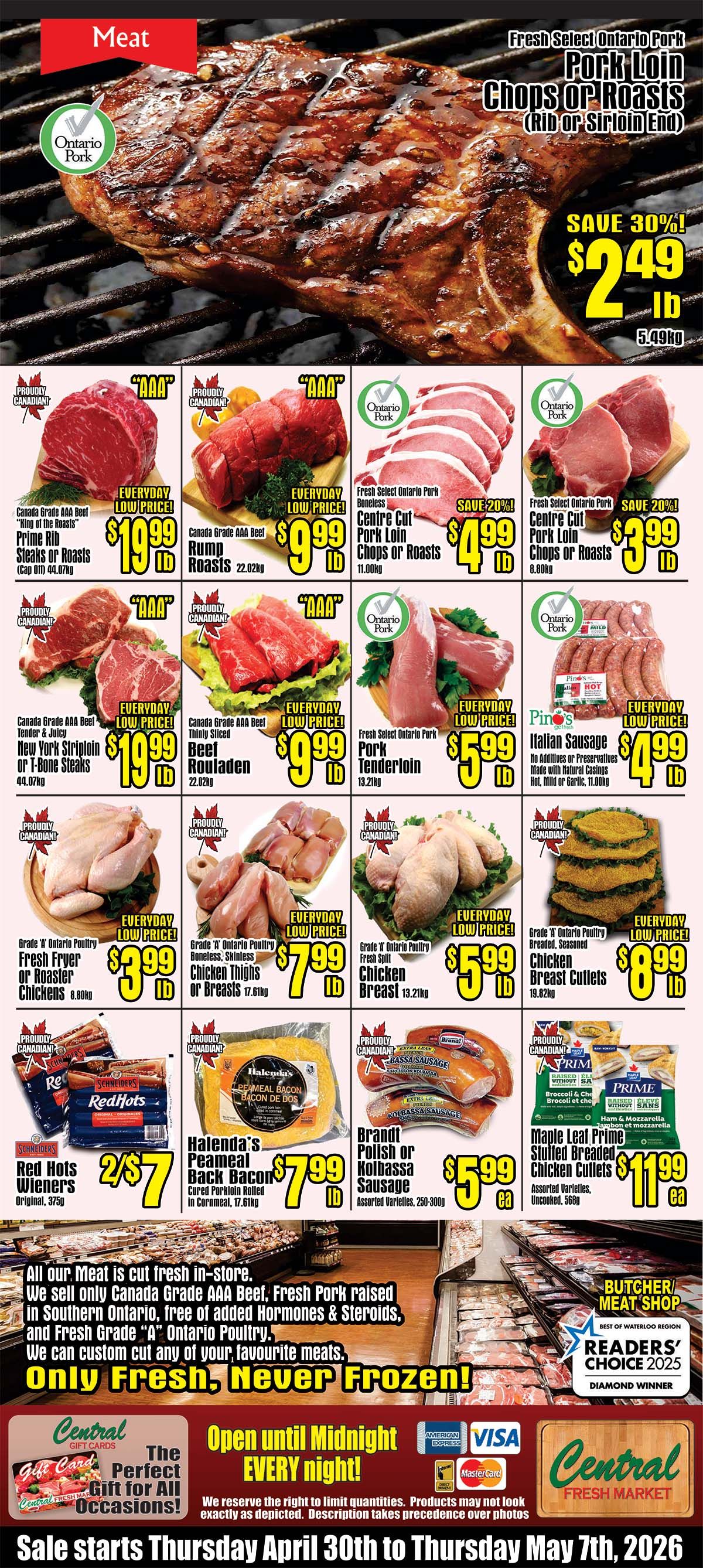 Central Fresh Market Flyer April 30 to May 7