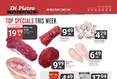 Di Pietro Food Centre Flyer April 30 to May 6