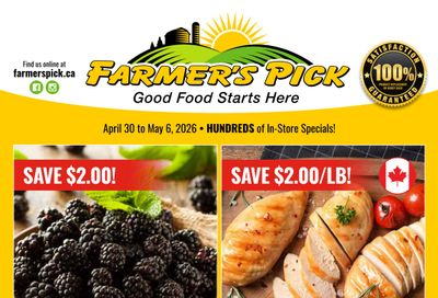 Farmer's Pick Flyer April 30 to May 6