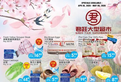 Kings Fair Supermarket Flyer April 30 to May 6