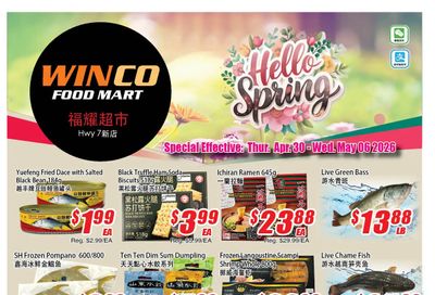 WinCo Food Mart (HWY 7) Flyer April 30 to May 6