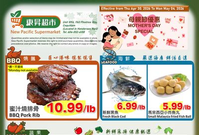 New Pacific Supermarket Flyer April 30 to May 4