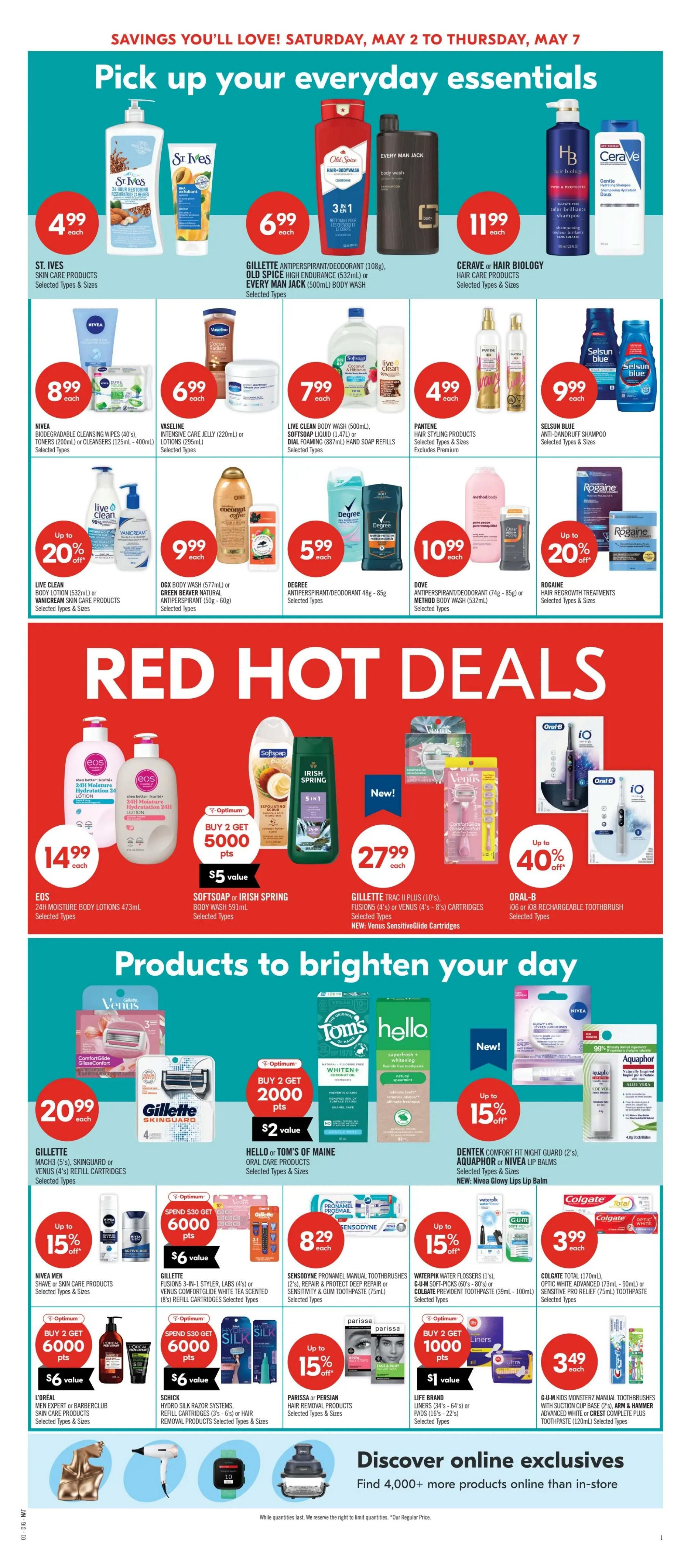 Shoppers Drug Mart (Atlantic) Flyer May 2 to 7