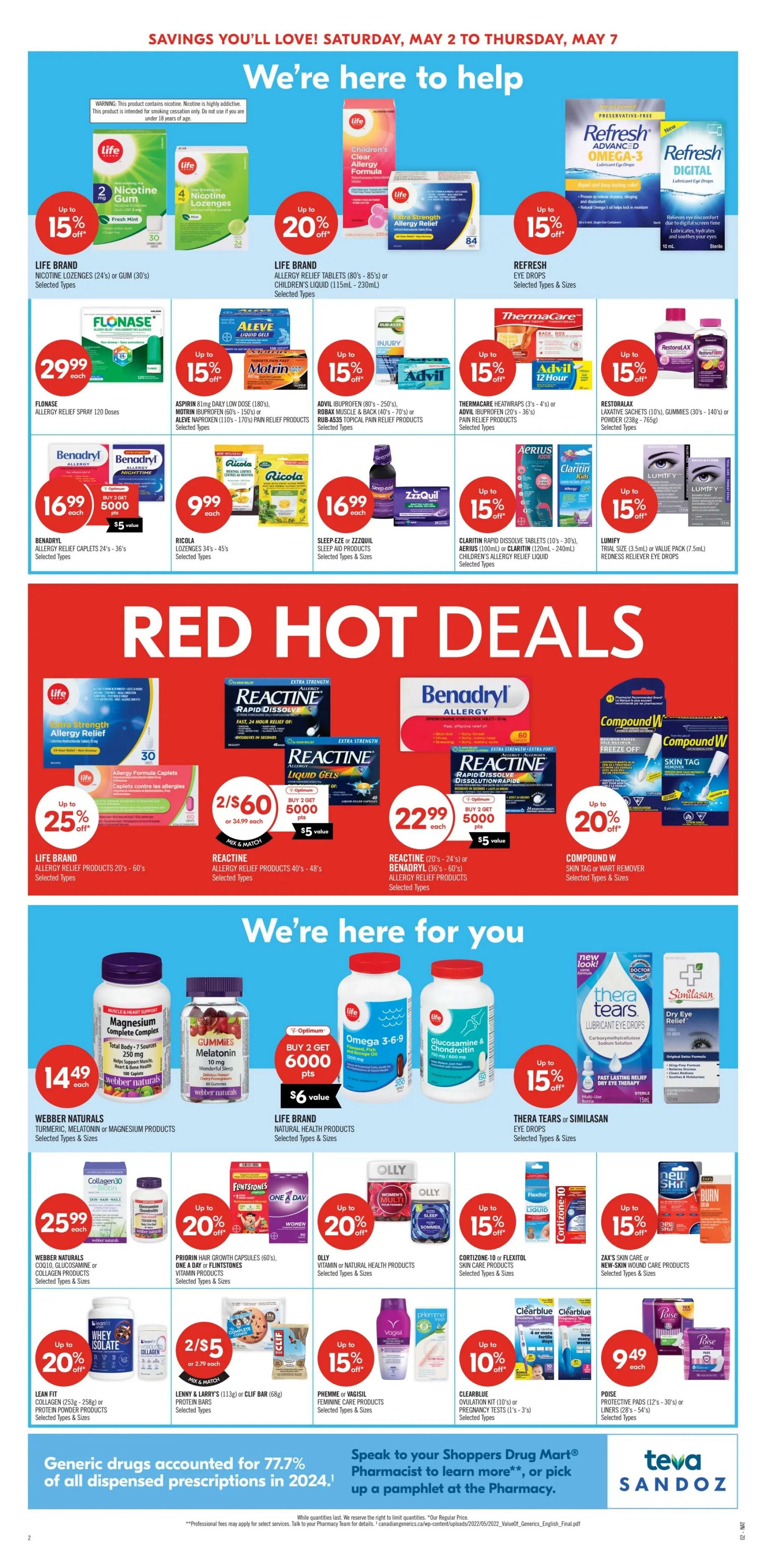 Shoppers Drug Mart (Atlantic) Flyer May 2 to 7
