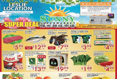 Sunny Supermarket (Leslie) Flyer June 26 to July 2