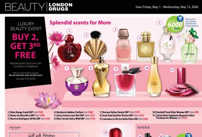 London Drugs Luxury Beauty Flyer May 1 to 13