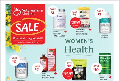 Nature's Fare Markets Flyer April 30 to May 13