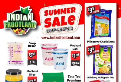 Indian Frootland Flyer April 28 to May 8