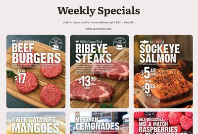 Meridian Farm Market Flyer April 30 to May 6