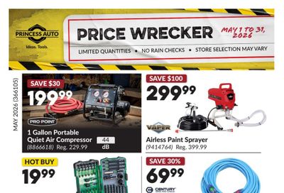 Princess Auto Price Wrecker Flyer May 1 to 31