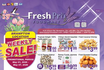 FreshPro Foodmart (Brampton) Flyer May 1 to 7