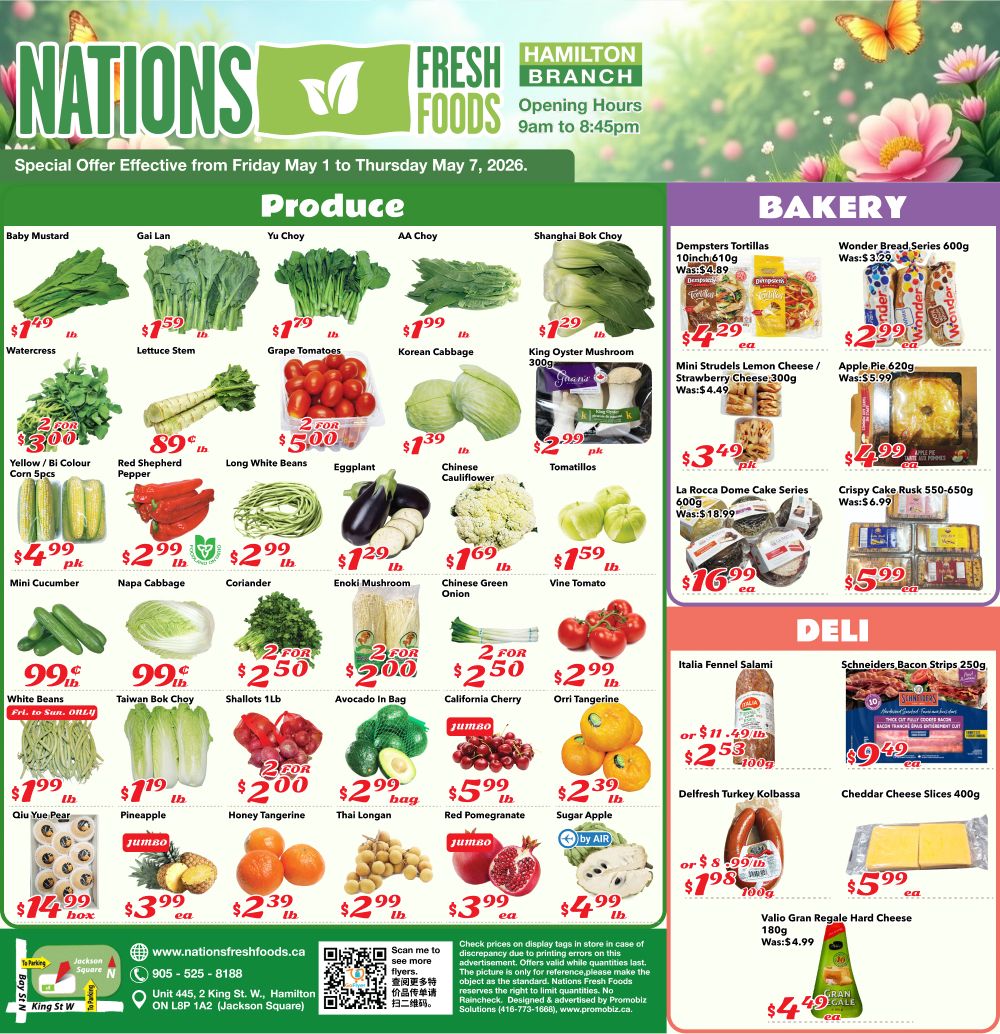 Nations Fresh Foods (Hamilton) Flyer May 1 to 7