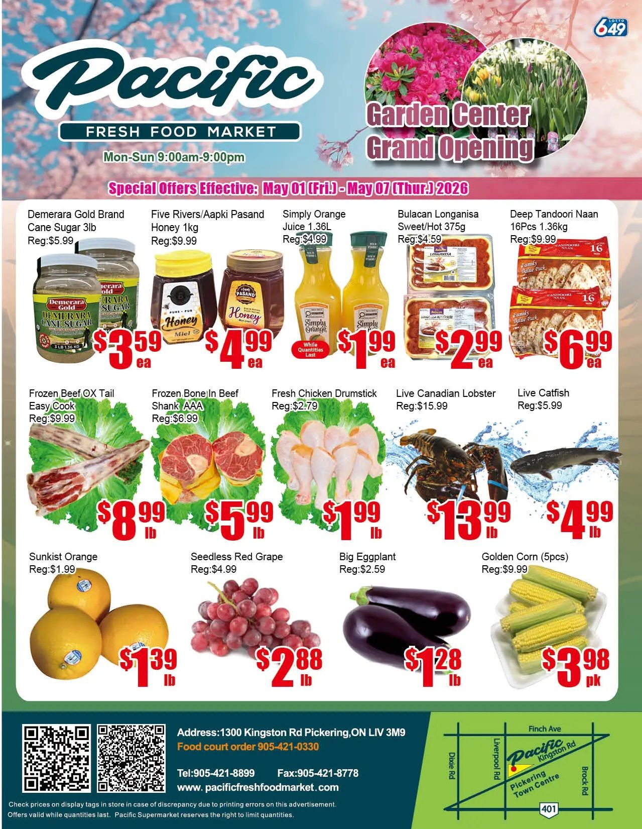 Pacific Fresh Food Market (Pickering) Flyer May 1 to 7