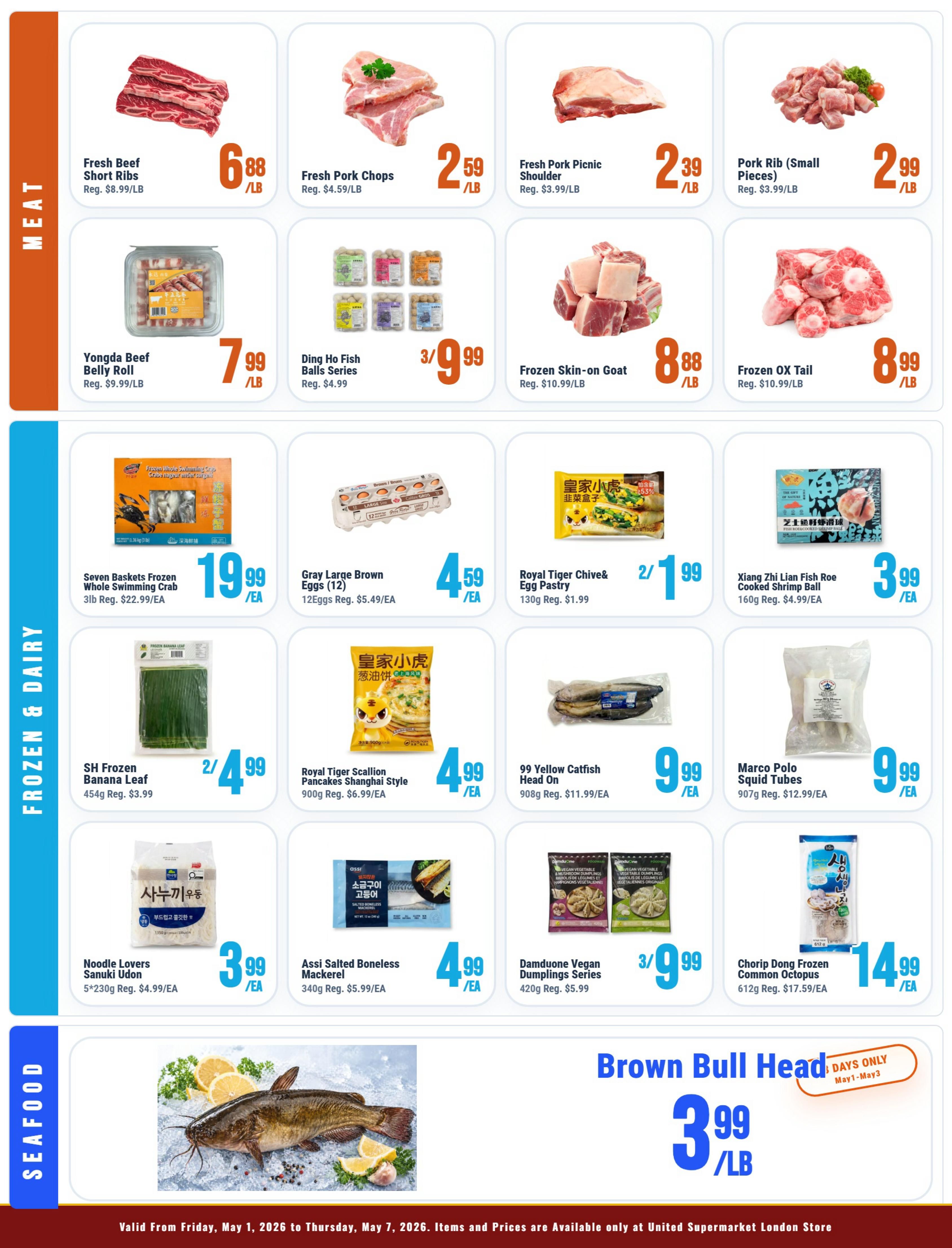 United Supermarket (London) Flyer May 1 to 7