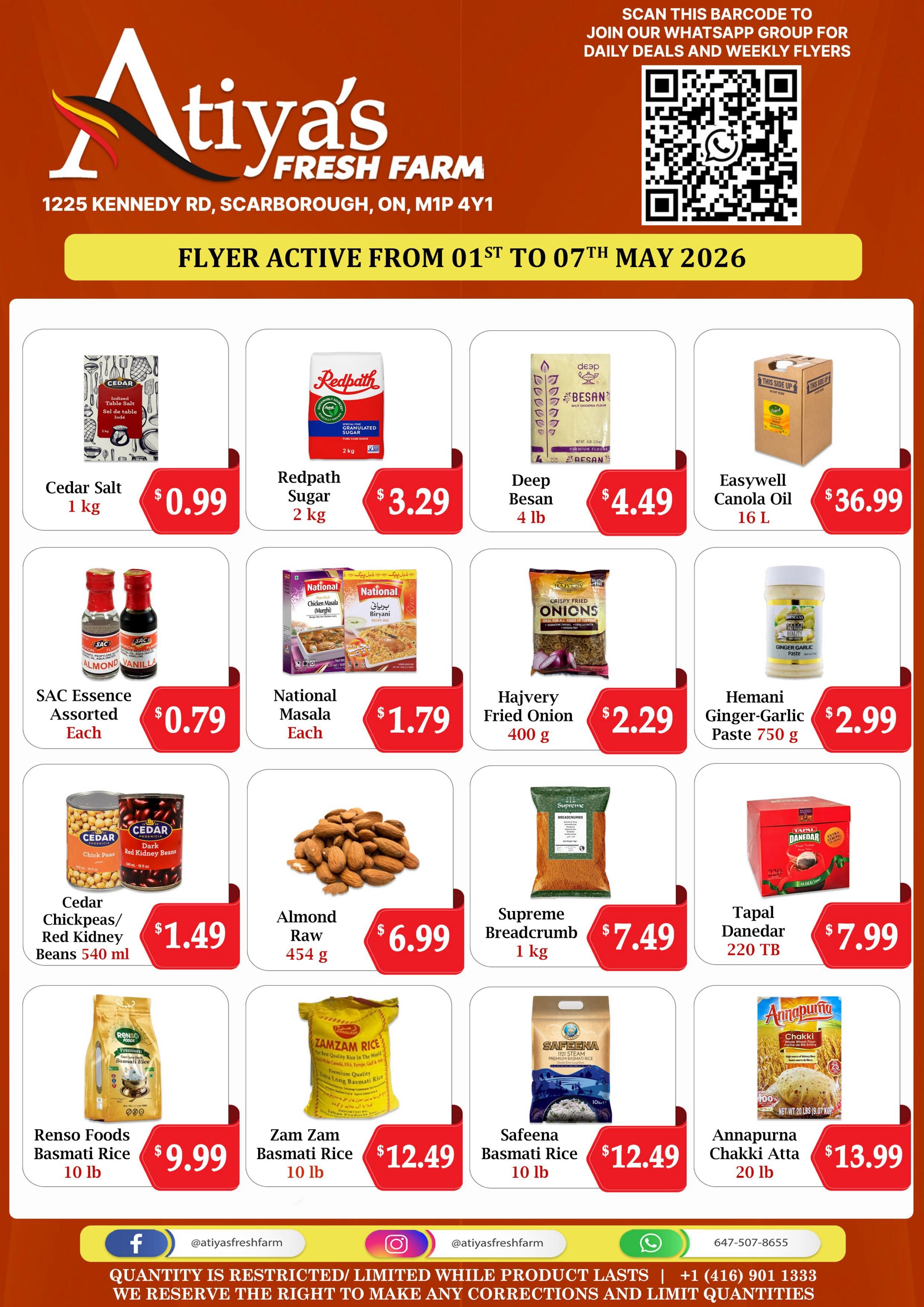Atiya's Fresh Farm Flyer May 1 to 7