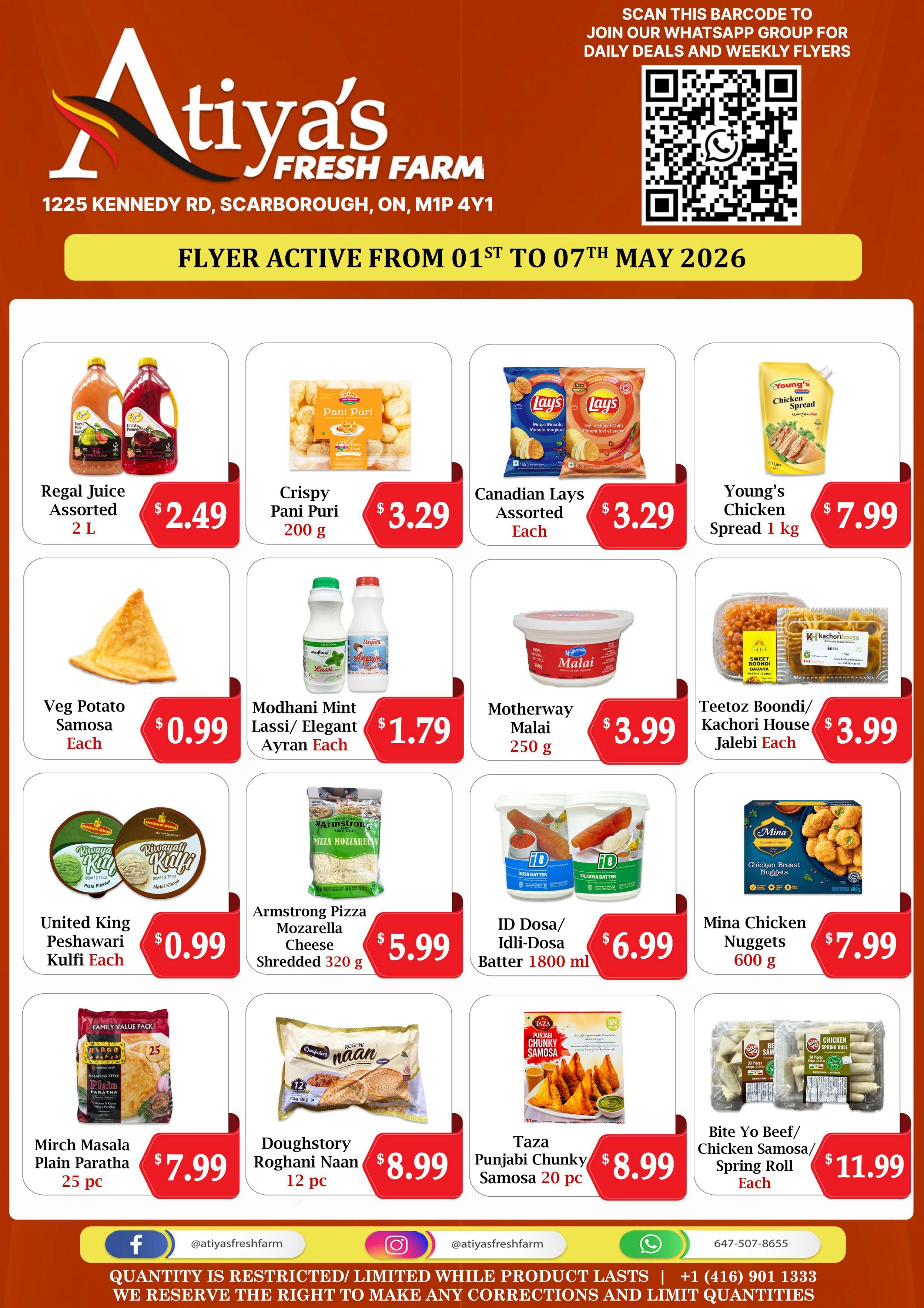 Atiya's Fresh Farm Flyer May 1 to 7