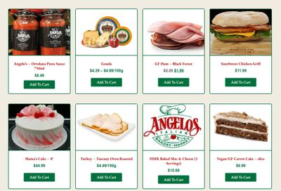 Angelo's Italian Bakery Monthly Specials May 1 to 31