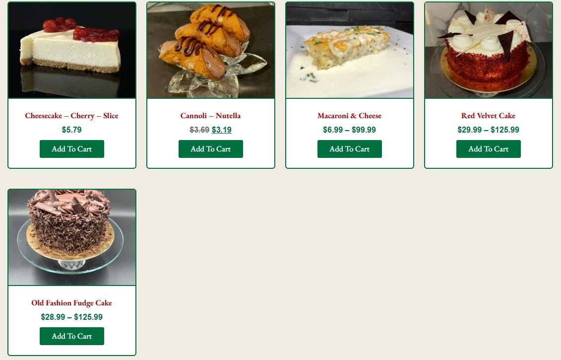 Angelo's Italian Bakery Monthly Specials May 1 to 31