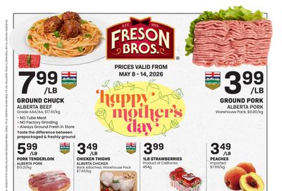 Freson Bros. Flyer May 8 to 14
