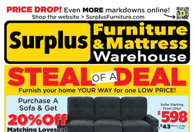 Surplus Furniture & Mattress Warehouse (Sudbury) Flyer May 4 to 17