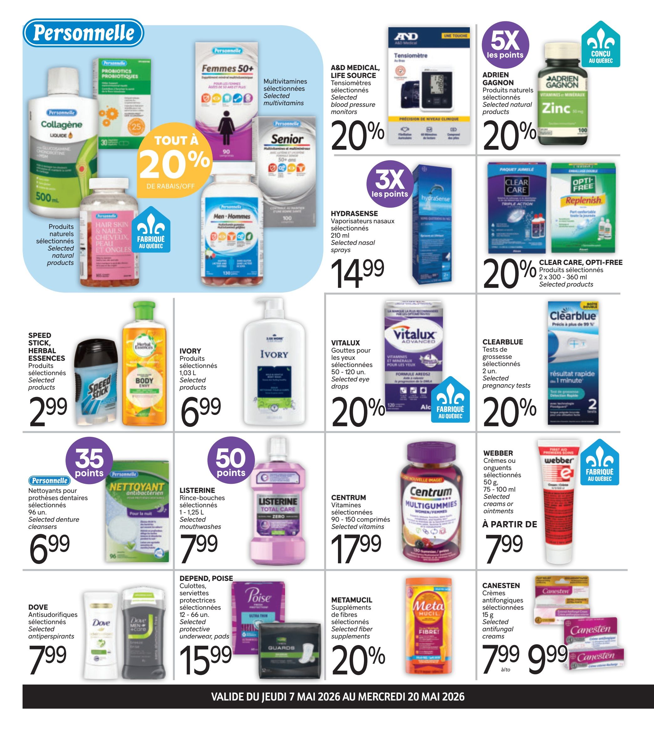 Brunet Clinique Flyer May 7 to 20