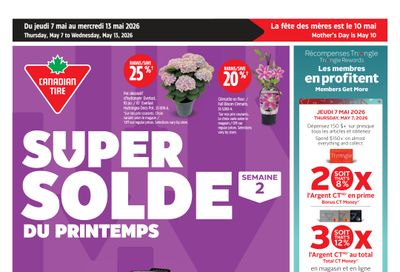 Canadian Tire (QC) Flyer May 7 to 13